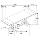 Phelps 7-piece Rectangular Dining Table Set Distressed Noir - Tampa Furniture Outlet