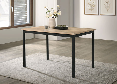 Garza Rectangular 48-inch Dining Table Greige Oak - Tampa Furniture Outlet
