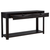 Marcelo Sofa Console Table with 2 Drawers and Shelf Coffee