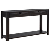 Marcelo Sofa Console Table with 2 Drawers and Shelf Coffee