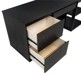 Harkes 75-inch 3-drawer Computer Desk with Adjustable Shelf Coffee Bean - Tampa Furniture Outlet