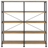 Analiese 63-inch 4-shelf Double Bookshelf Mango - Tampa Furniture Outlet