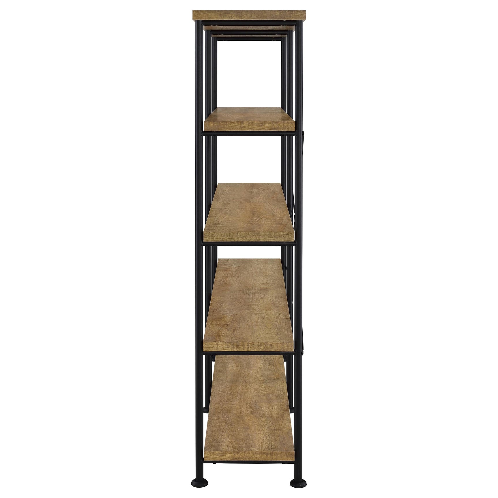 Analiese 63-inch 4-shelf Double Bookshelf Mango - Tampa Furniture Outlet