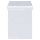 Bunbury Makeup Vanity Table Set Storage Mirror and Stool White - Tampa Furniture Outlet