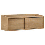 Fabian Bookshelf Bridge with Cubbies Distressed Light Brown - Tampa Furniture Outlet