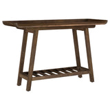 Ornelas 46-inch Console Table with Slatted Shelf Mango Brown - Tampa Furniture Outlet