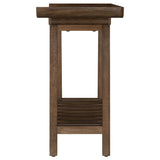 Ornelas 46-inch Console Table with Slatted Shelf Mango Brown - Tampa Furniture Outlet