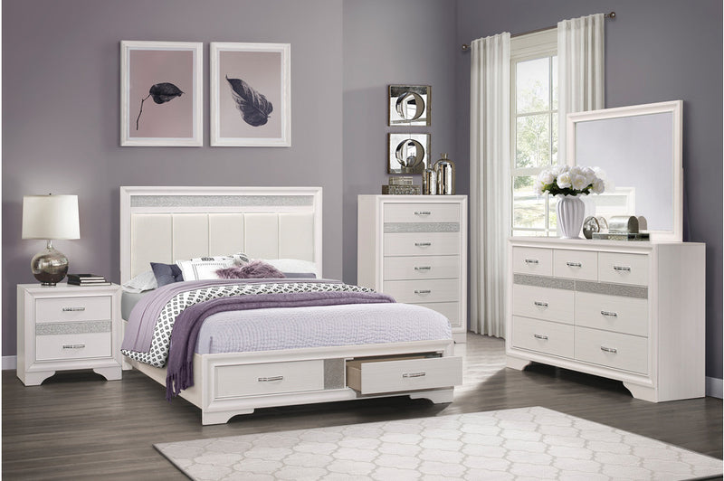 Bedroom-Luster Collection(White) - Tampa Furniture Outlet