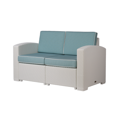Lagoon MAGNOLIA 3 pcs Patio Furniture Set with Blue Cushions