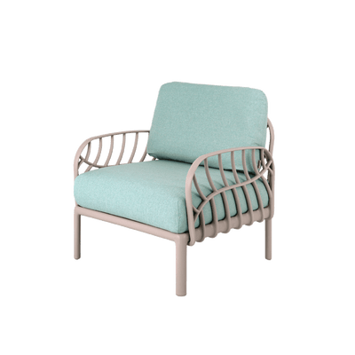 Lagoon LAUREL 5 pcs Outdoor Furniture Set Grey with Blue Cushions