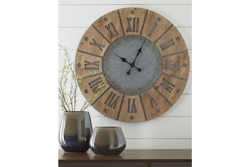 Payson Wall Clock - Tampa Furniture Outlet