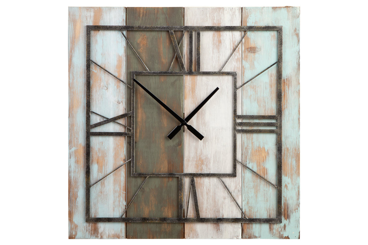 Perdy Wall Clock - Tampa Furniture Outlet