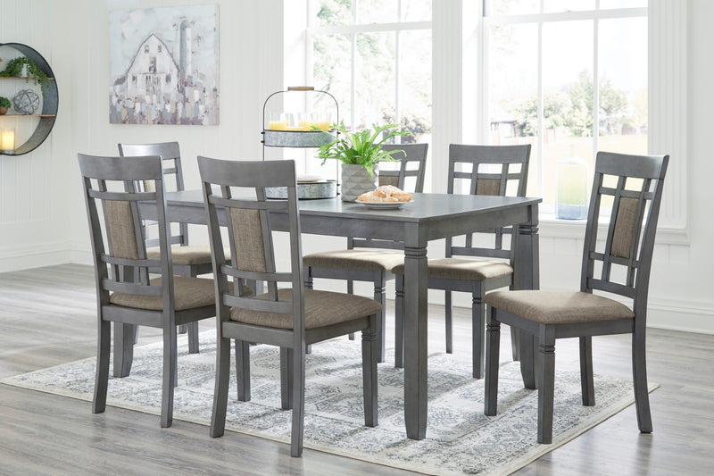 Table With Chairs (Set OF 7 ) - Tampa Furniture Outlet