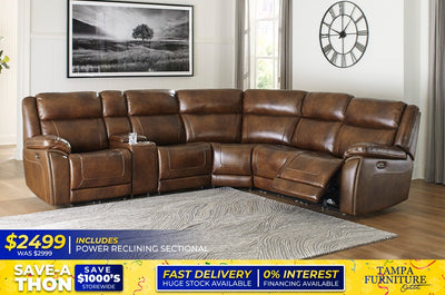 POWER RECLINING SECTIONAL - Tampa Furniture Outlet