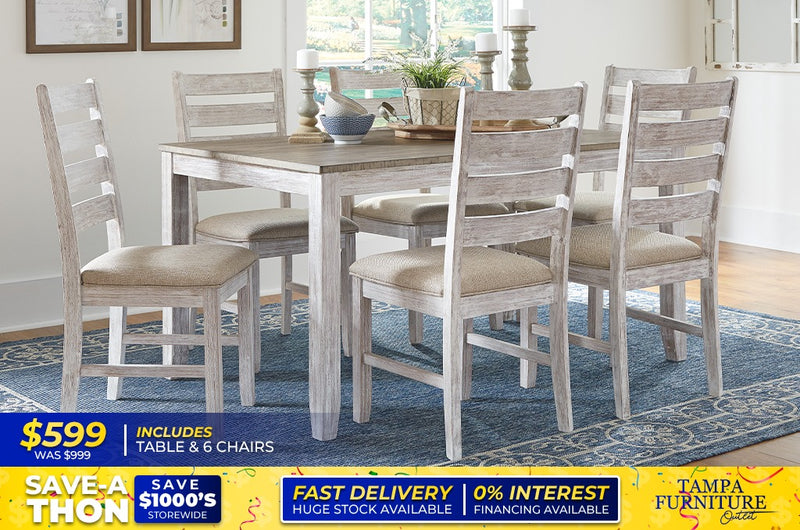 TABLE AND 6 CHAIRS - Tampa Furniture Outlet