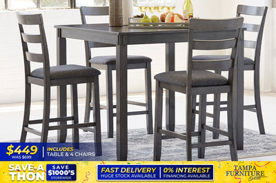 TABLE WITH 4 CHAIRS - Tampa Furniture Outlet