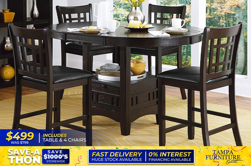 TABLE WITH 4 CHAIRS - Tampa Furniture Outlet