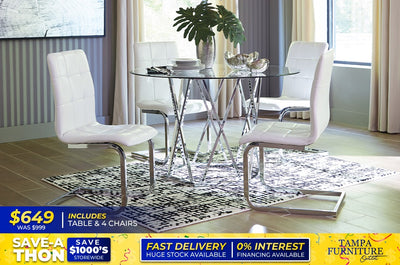 TABLE AND 4 CHAIRS - Tampa Furniture Outlet