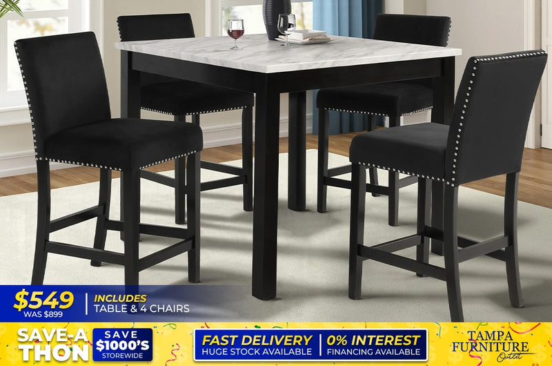 Table With 4 Chairs - Tampa Furniture Outlet
