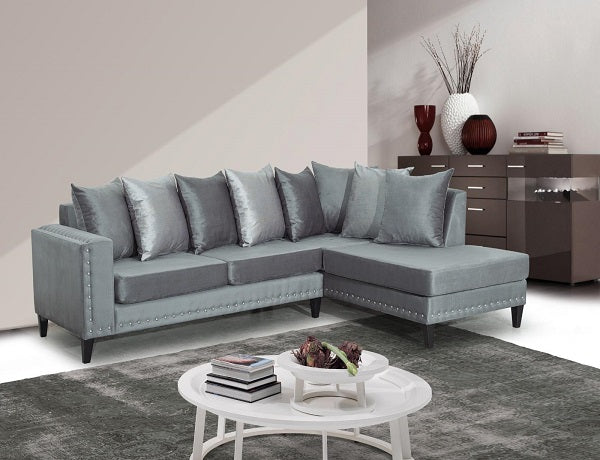 Parma Grey Sectional - Tampa Furniture Outlet