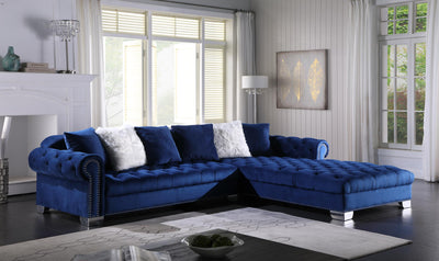 L722 - Kylie Navy Blue Velvet - Tampa Furniture Outlet