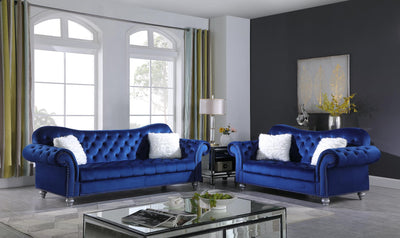 L735 - Nylah Navy Blue Velvet - Tampa Furniture Outlet