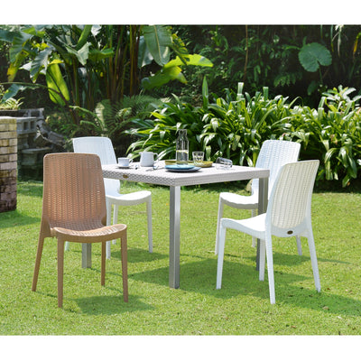 LAGOON RUE STACK-ABLE RATTAN DINNING CHAIR 4 pcs / set