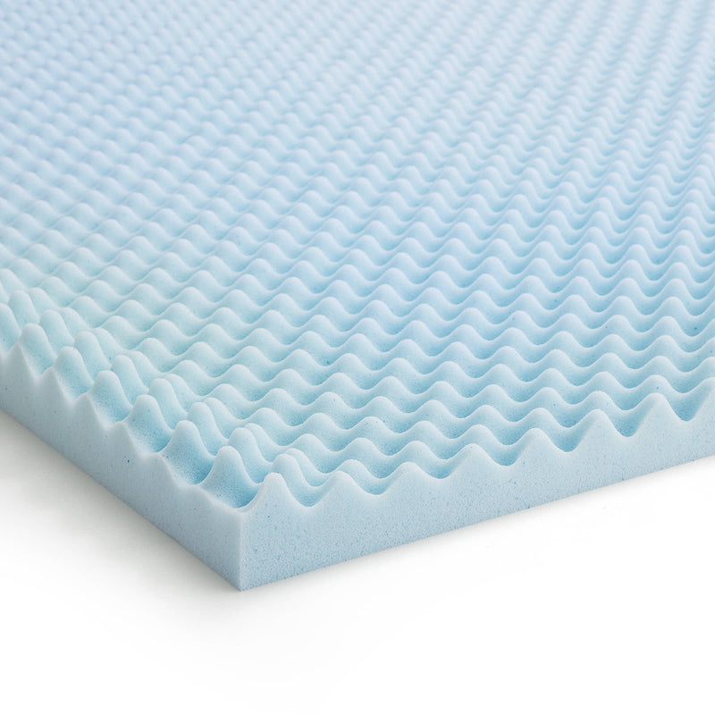 2" Convoluted Gel Memory Foam Topper - Tampa Furniture Outlet